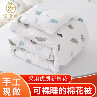 100% Xinjiang Natural Pure Cotton Quilt Core Cotton Batting Spring & Fall Quilt Household Thickeneded Warm Winter Quilt Summer Cool Quilt All Year Round
