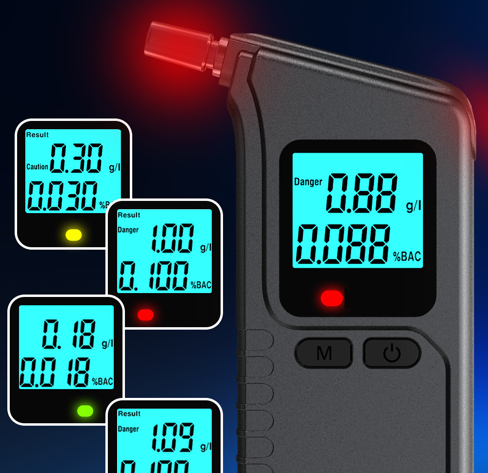 New Cross-Border Precision Alcohol Tester, Drunk Driving Detection Device, Breathalyzer for Drunk Driving Testing