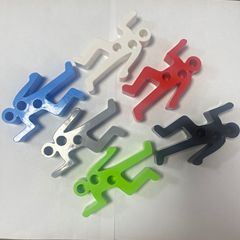 面白い犯罪現場人形筆筒人形カラー横たわっているペンホルダーCrime Scene pan
