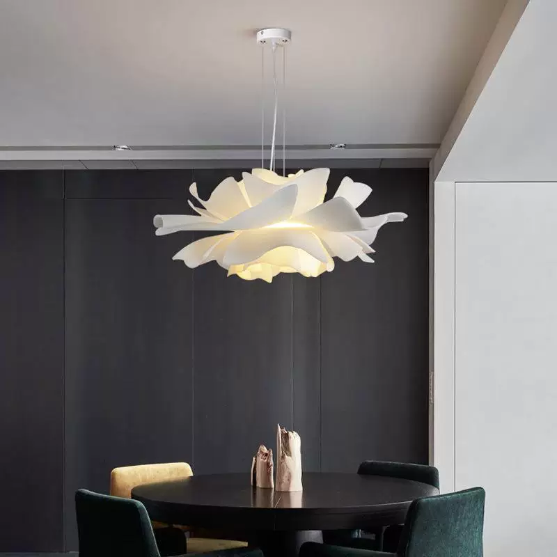Modern cream creative ceiling lamp for bedroom, internet celebrity