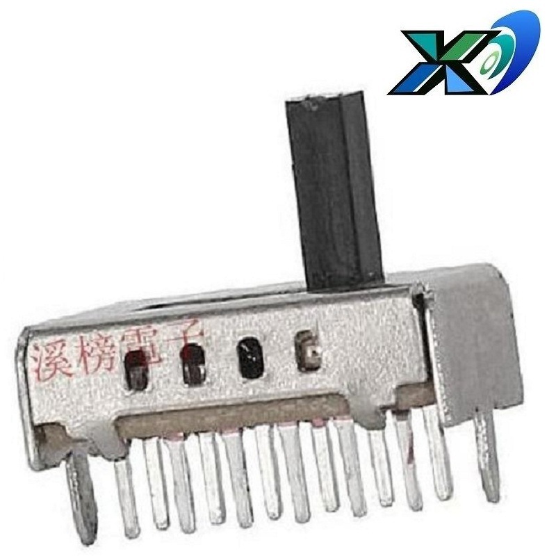 照明4档滑动开关2P4T  小家电4档拨动开关四位   电器4位拨码开关