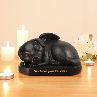 Cross-border spot Pet Angel urn dog cat pet memorial Ashes kitten puppy cremation funeral box
