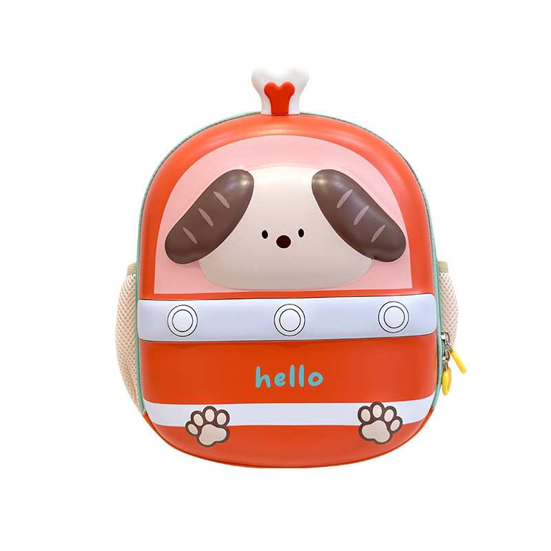 2025 nueva mochila infantil con cáscara de huevo lindo perro hueso mochila para niños y niñas jardín de infantes mochila para niños pequeños