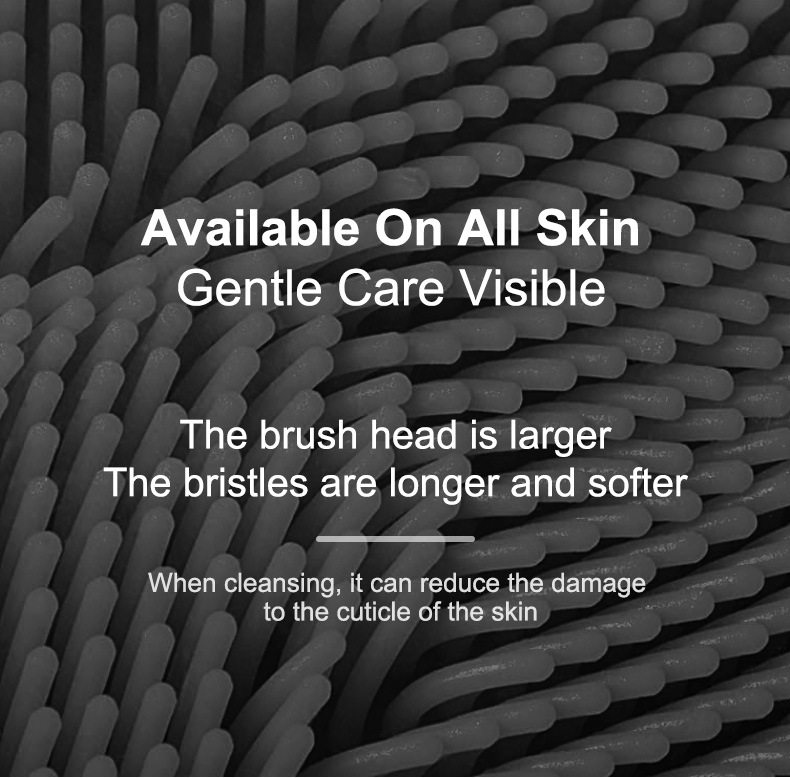 New Temperature Sensing Silicone Facial Cleansing Brush/Cross-Border Hybrid Facial Cleansing Brush