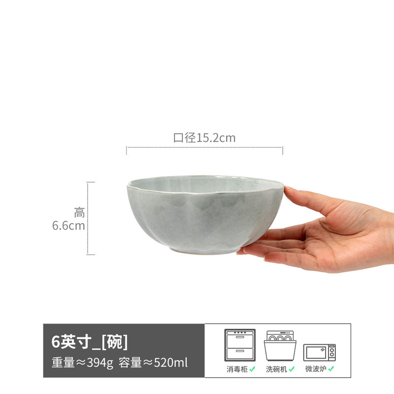 Ins風サラダボウル高颜値陶磁器ボウル家庭用食器朝食ボウルヨーグルトオート麦ボウル大サイズ茶碗卸売り|undefined