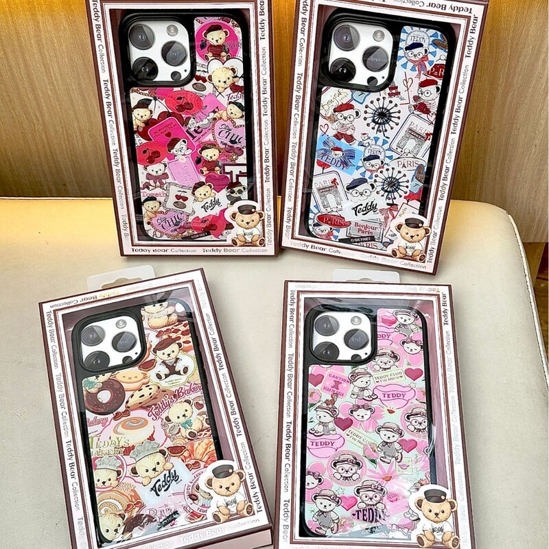 Authentic Licensed Teddy Bear Magnetic Series Suitable for Iphone17Promax Apple Phone Case Anti-Fall 16/15