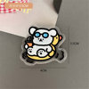 Co -branded authorized Cute Cartoon Puppy Acrylic Terrier Girl Signing Piping Clamp Student Mini PP Folder Wholesale