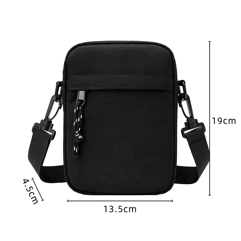 New Waterproof Men's Crossbody Bag Oxford Cloth Portable Student Shoulder Small Hanging Bag Trendy Brand Mini Shoulder Bag Spot