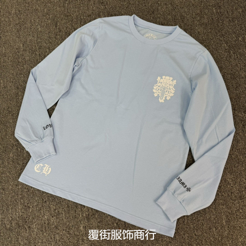 【Dujia既製品正規版】Ch Crowe 23FW ソードブルー 美白・年齢軽減 男女兼用 長袖T コットン|undefined