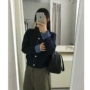 秋冬新款学院风拼接毛衣