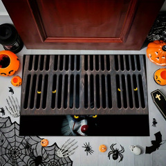 クロスボーダー TEMU ハロウィン パニック クリスタル ベルベット フロア マット バット パンプキン エントリー ドア フロア マットは、代理として発送できます