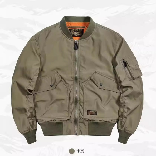 Light luxury jacket outer, men's American retro Air Force MA1 pilots spring, autumn and winter military baseball cotton coat