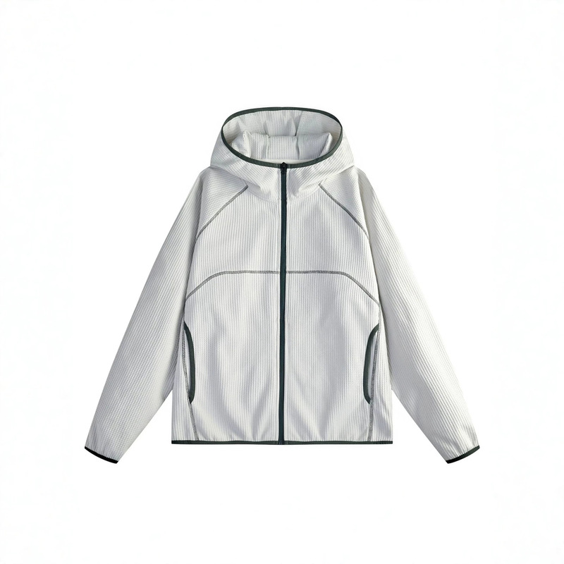 Cross-border wholesale 2026 new spring and autumn hooded men's trendy lightweight breathable jacket Cross-border wholesale 2026 new spring and autumn hooded men's trendy lightweight breathable jacket