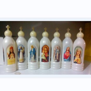 Cross-Border Luminous Cross Lid 500ml Large Holy Water Bottle Sprinkler Stick Gift Gift