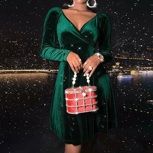 demi-season evening dress