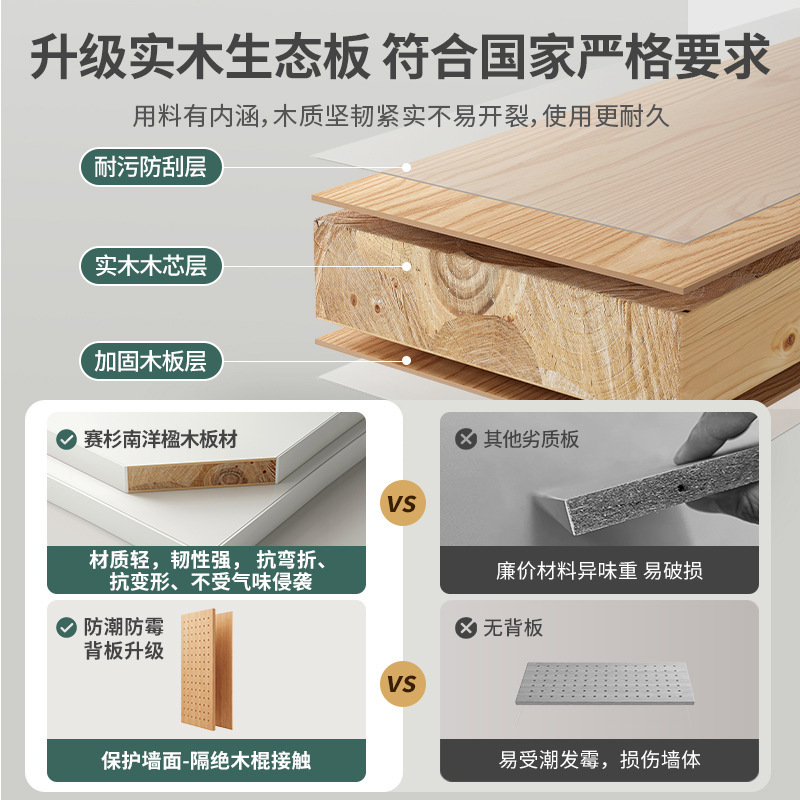 Estante de almacenamiento de paneles de agujeros en pared estante de almacenamiento de pared tablero de mensajes estante de exhibición de fotos estante de decoración