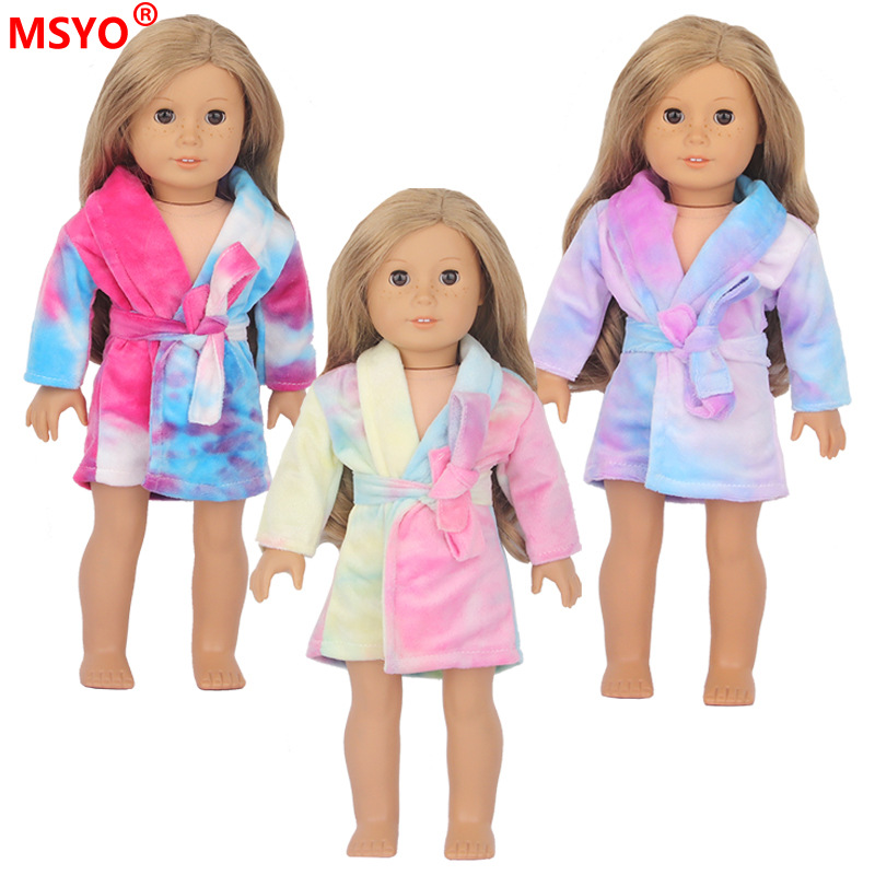 18 pulgadas American Girl muñeca pijamas 43cm xiafu muñeca ropa traje muñeca lindo camisón Pijamas