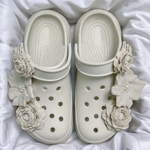 2025 New Croc Shoes Accessories Mall Same Style Bouquet Shoes Flower Zhibixing Shoe Buckle Shoe Accessories High-end Shoe Flowers