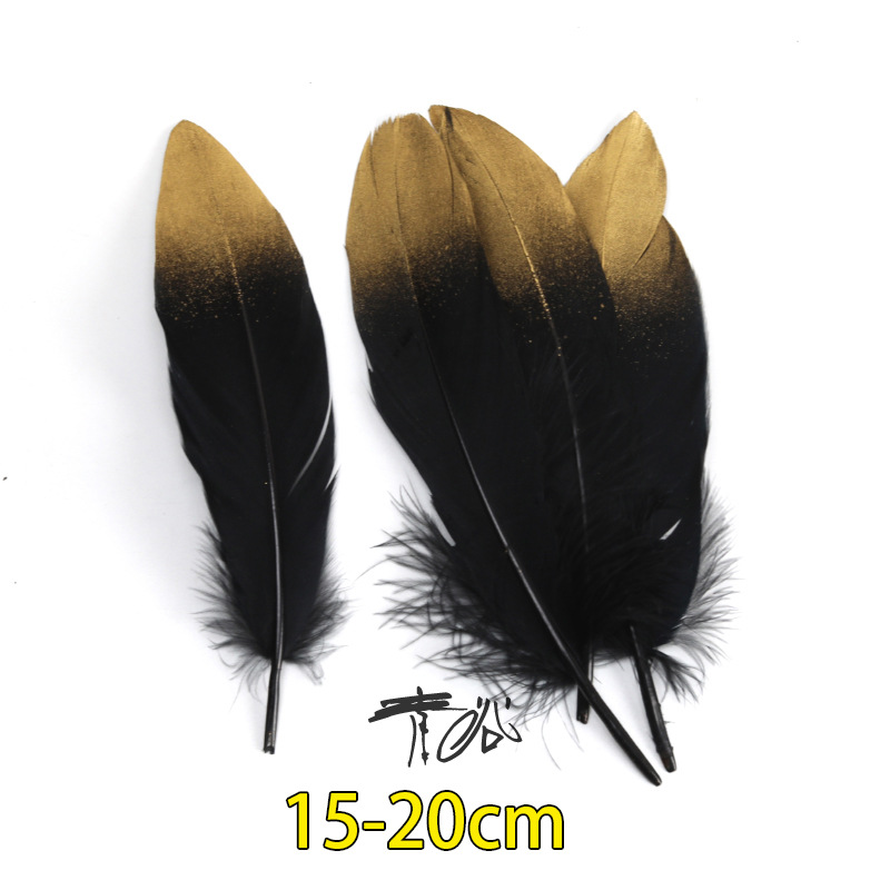 Plumas negras al por mayor DIY accesorios de decoración de ropa accesorios escenas de diseño de fábrica de plumas tienda directa