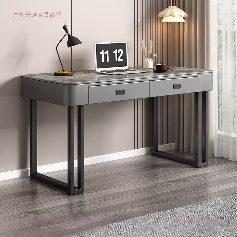 Desk for Writing, Work, Home Use, Student Simple Desk, Minimalist Modern Slate Bedroom Table, Computer Desk