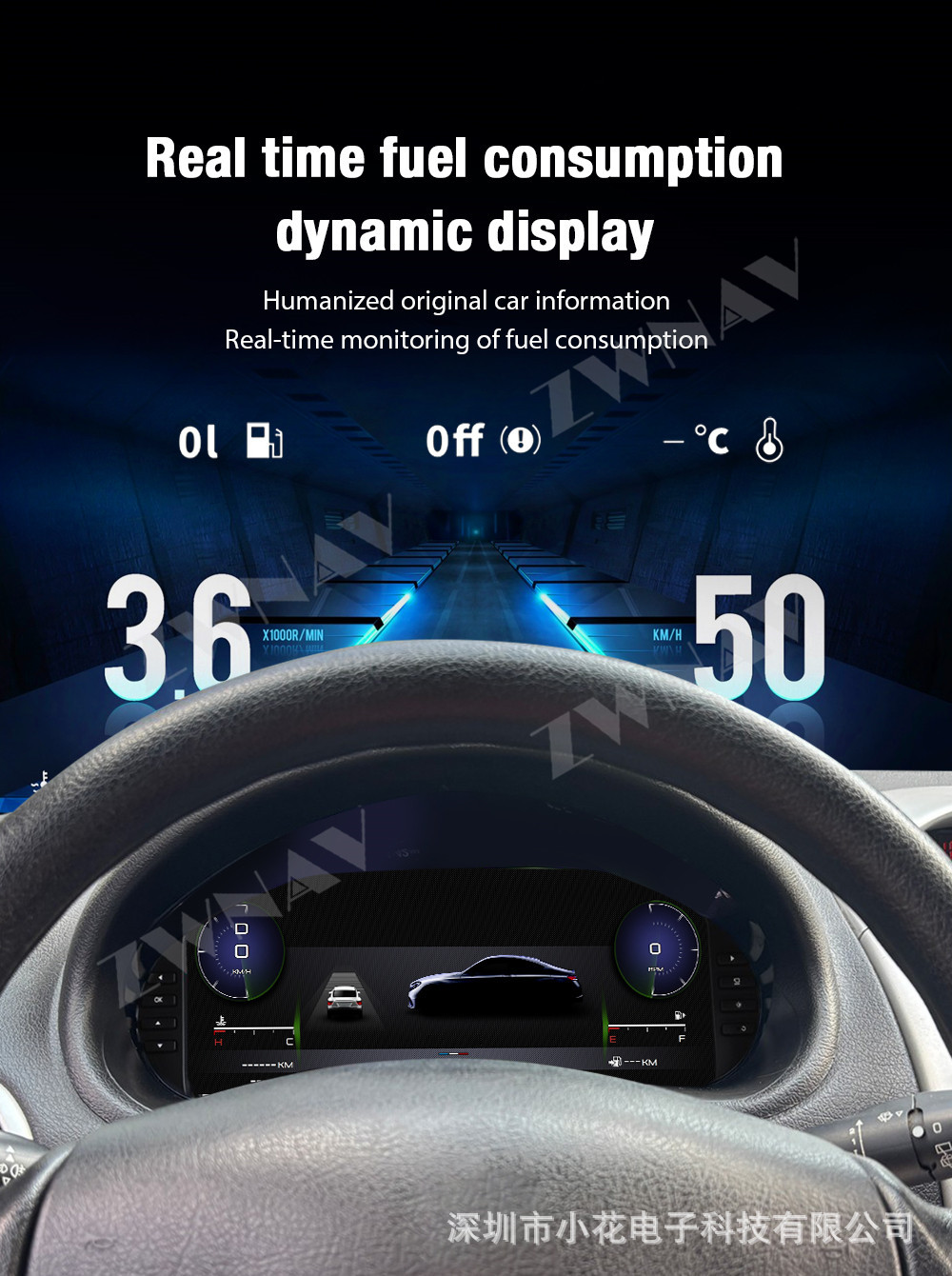 Suitable for 2004-2008 Peugeot 206 models, this is an upgraded all-lcd dashboard with multiple UI options for displaying car mileage and speed