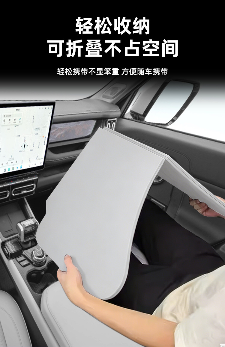 Suitable for Jetour Shanhai T1 car-mounted folding small table for office work and dining, solid wood dining table, laptop stand, car accessories