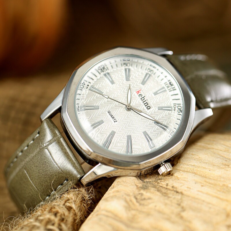 Classic Style Men's Business Round Simple Quartz Watch with Exquisite Elegance, Fashionable and High-End Feel