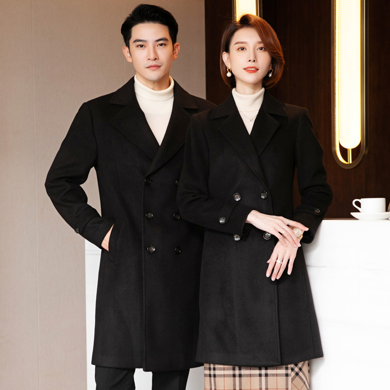 High-End Woolen Outwear Workwear Women's Outwear Autumn and Winter Style Bank Reception Hotel Sales Department Professional Elegant Formal Wear