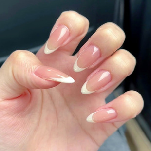Kaishen Wearing Nail Art White French European and American Ins Fashion Removable Nail Art