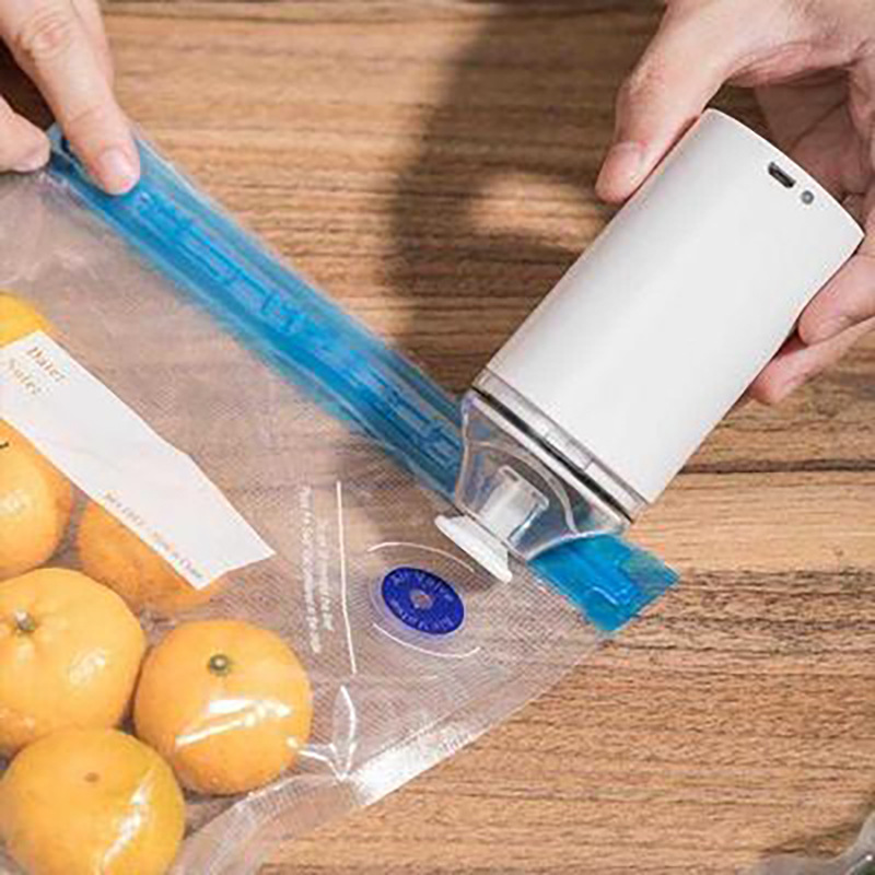Mini máquina de vacío portátil USB bomba carga inalámbrica hogar bolsa compresión alimentos extractor