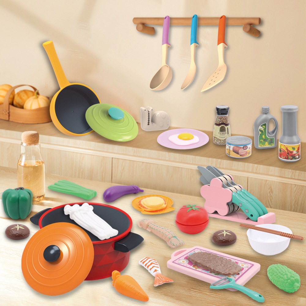 过家家厨房餐具早教儿童做饭煮饭套装男孩女孩宝宝玩具￡