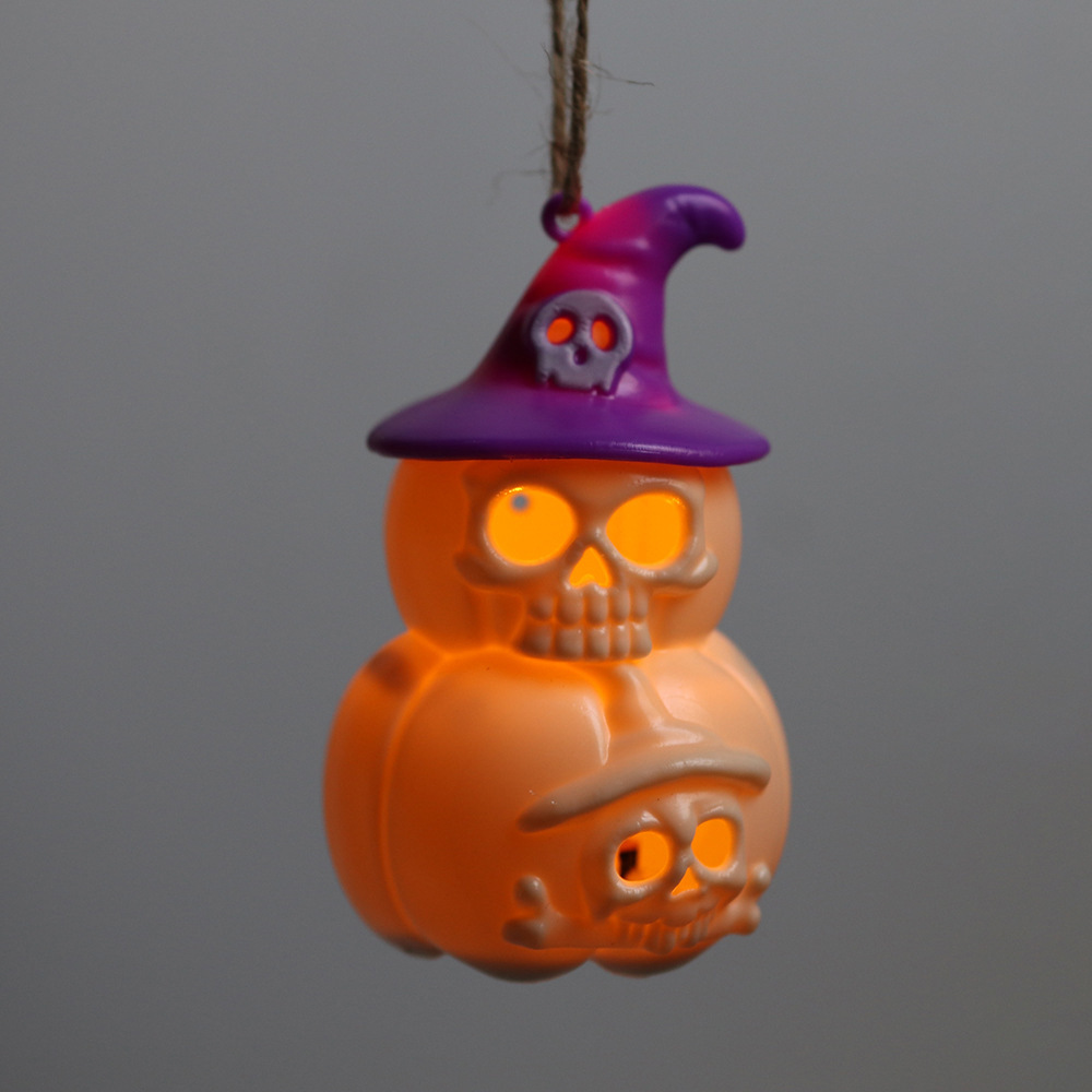 Adornos decorativos de Halloween, esqueletos, velas electrónicas, faroles de calabaza, accesorios para fiestas de Halloween, candelabros, faroles de calabaza image 32