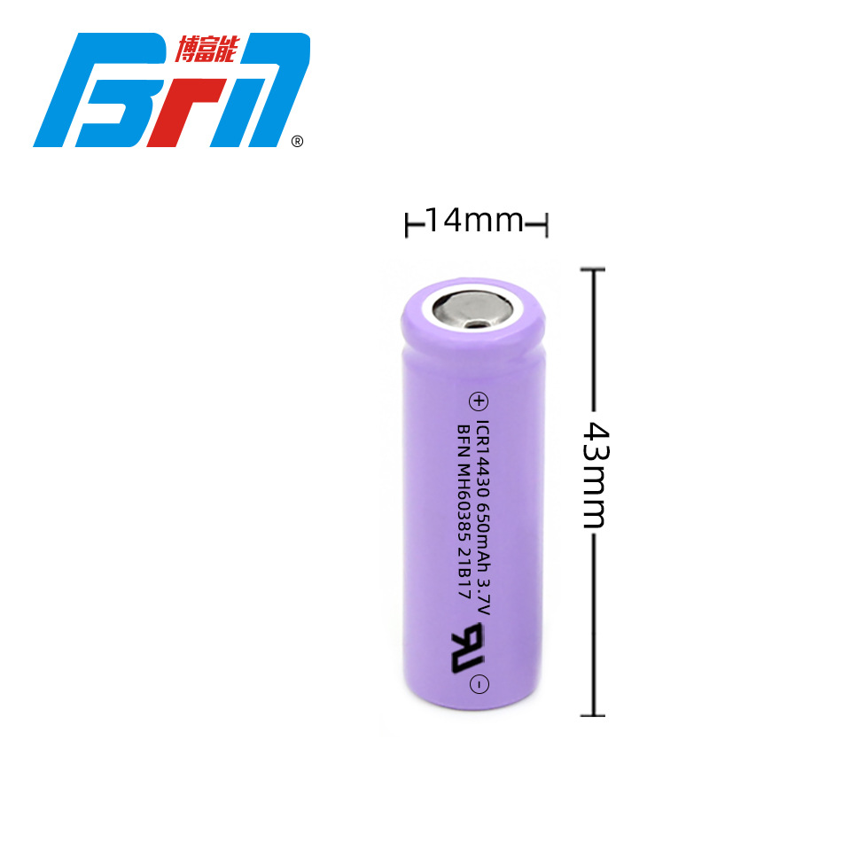 전동 칫솔 손전등 태양광 잔디 램프용 Bofuon 리튬 배터리 14430 650mAh