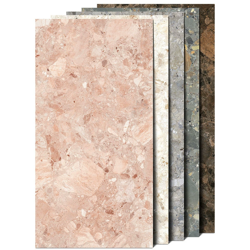 Плитка для стен и пола с матовой текстурой терраццо, нескользящая, для ванных комнат гостевых ресторанов, гостевых домов, магазинов одежды и строительных работ.