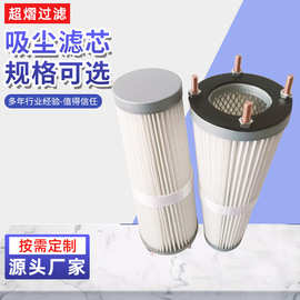 3251000吸尘滤芯螺杆过滤器圆筒锥形覆膜阻燃吸料机滤网*工业集尘