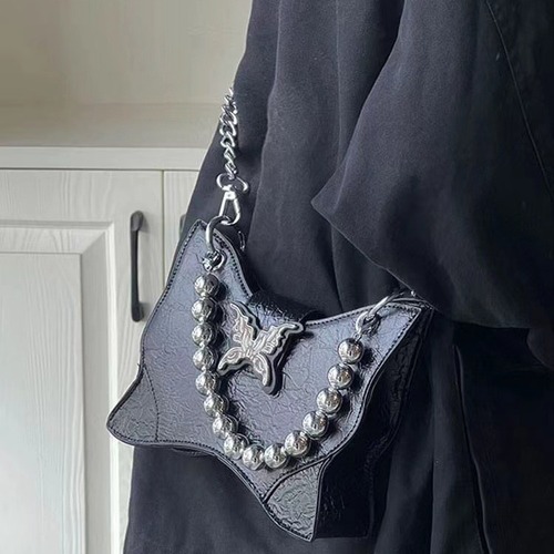 Niche Design Millennium Hot Girl Y2K Handbag Butterfly Pleated Chain Bag  Mini Mobile Phone Trend Crossbody