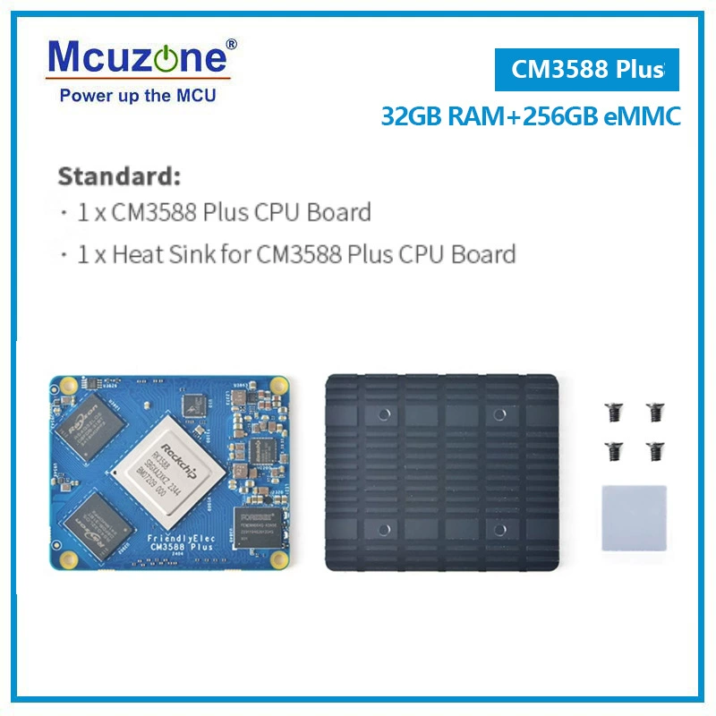 Friendly CM3588Plus core board kit 16+256, RK3588 development board, 4xpcie3.0 support 8K