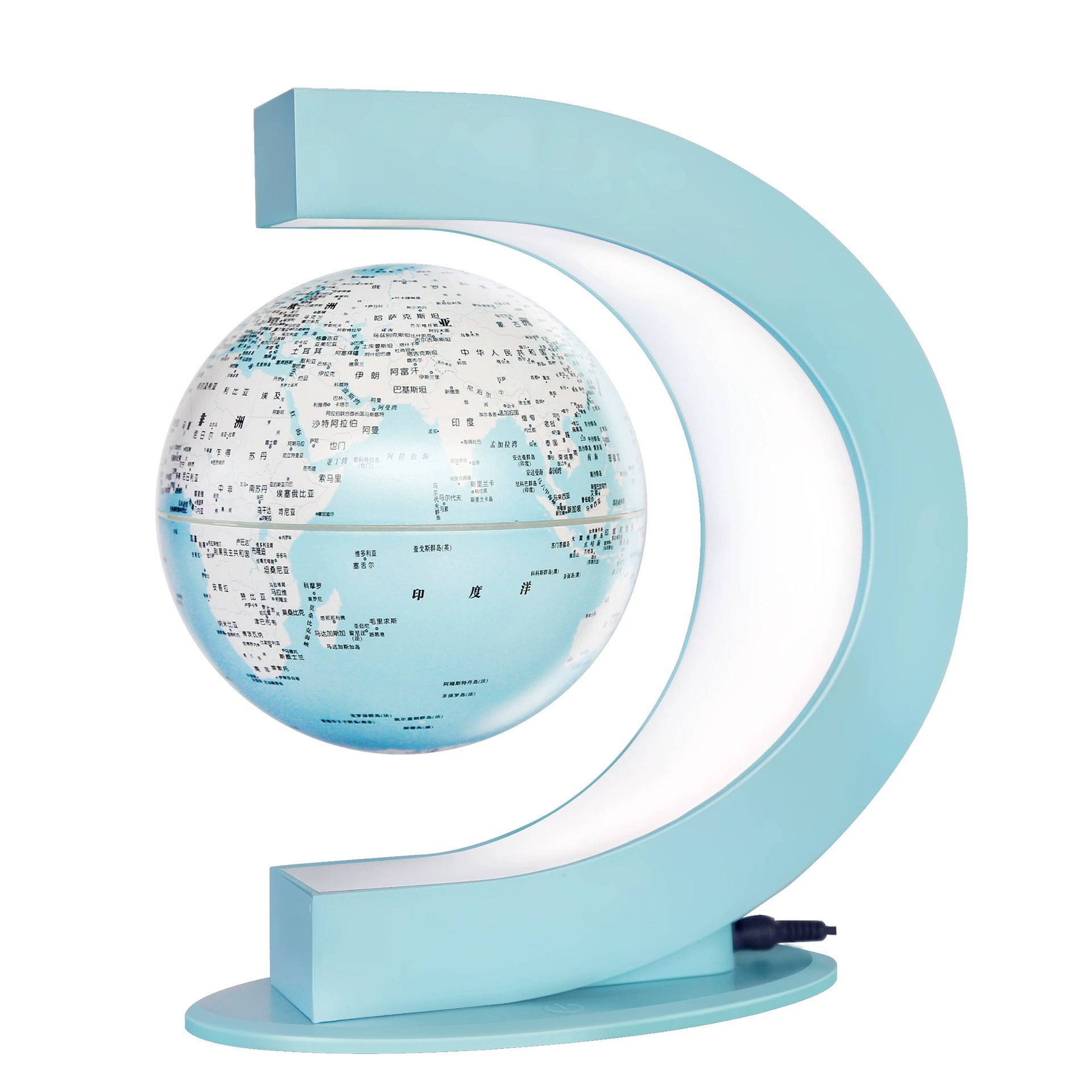 Smart round table lightweight magnetic levitation with light, 6 inches, augmented reality, early education, Birthday gift