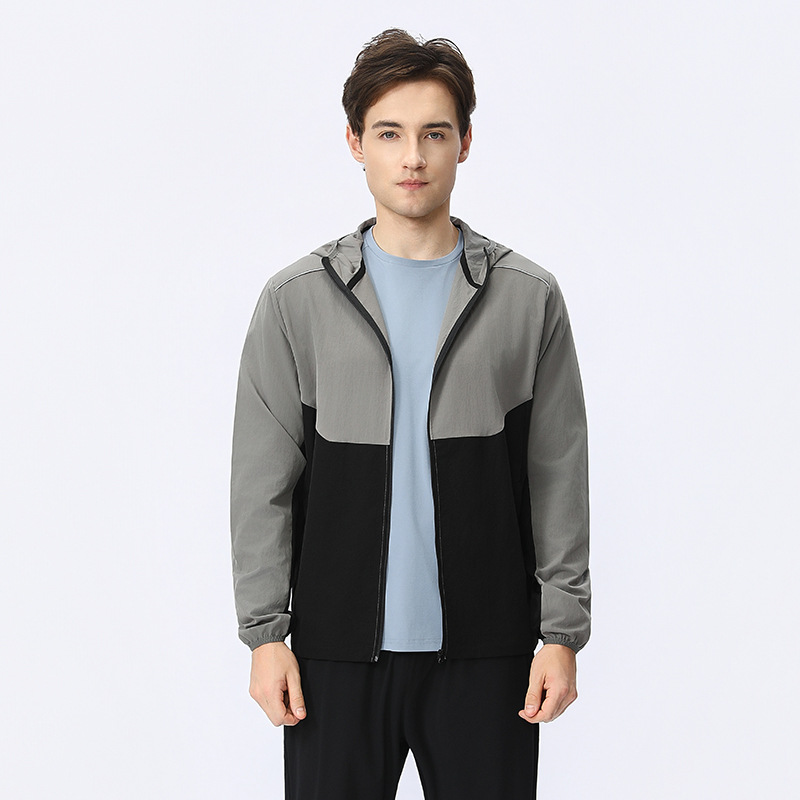 Otoño Lulu correr al aire libre chaqueta ligera y transpirable chaqueta delgada impermeable vestir chaqueta protectora solar chaqueta deportiva