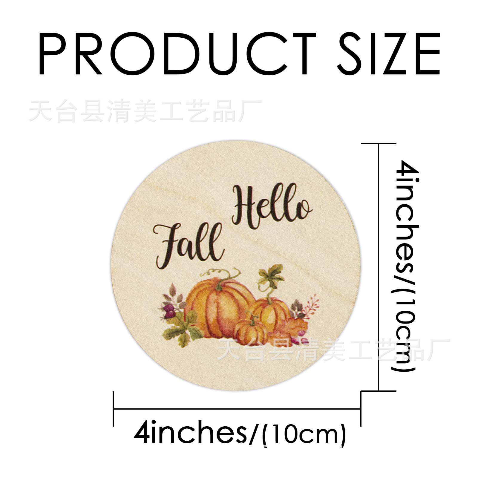 Tarjeta de madera del mes del bebé recién nacido tablero de aniversario hito del bebé viruta de madera redonda impresión a doble cara Fotografía