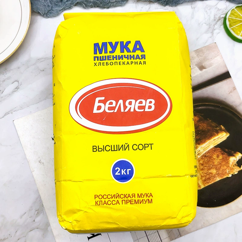 Россия импортная еда Снежный кролик мука хлебная мука пельмени мука 2 кг хлебопекарное сырье подарок