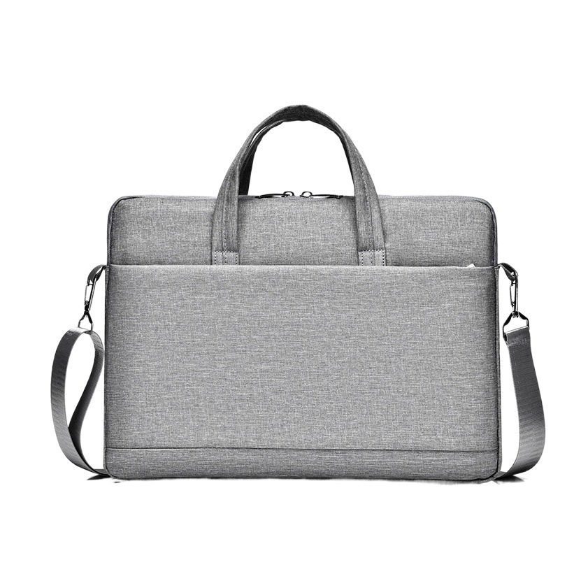 Bolso para portátil versátil y moderno para hombres y mujeres, bolso de hombro de negocios simple, maletín portátil ligero, personalización al por mayor