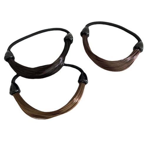 New fashion wig high elastic ponytail hair ring straight hair hair rope Korean style natural invisible hair tie hair rope hair accessories