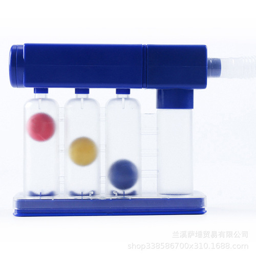 Respiratory training device, lung function rehabilitation 3-ball device, postoperative doctor's instructions, use lung capacity exercise training device for physical examination