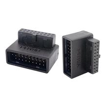 ̨ʽ�C����USB3.0�D���^ֱ���D���^19Pin����90��USB�����߾��D��