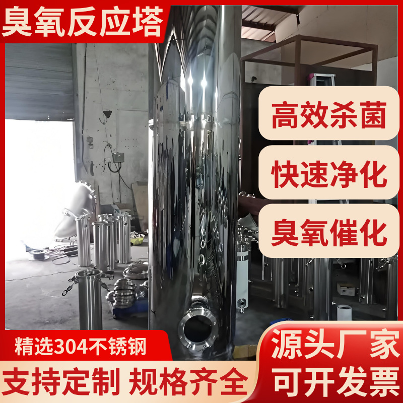 氧化塔304不锈钢臭氧混合污水催化杀菌处理设备曝气反应罐装置