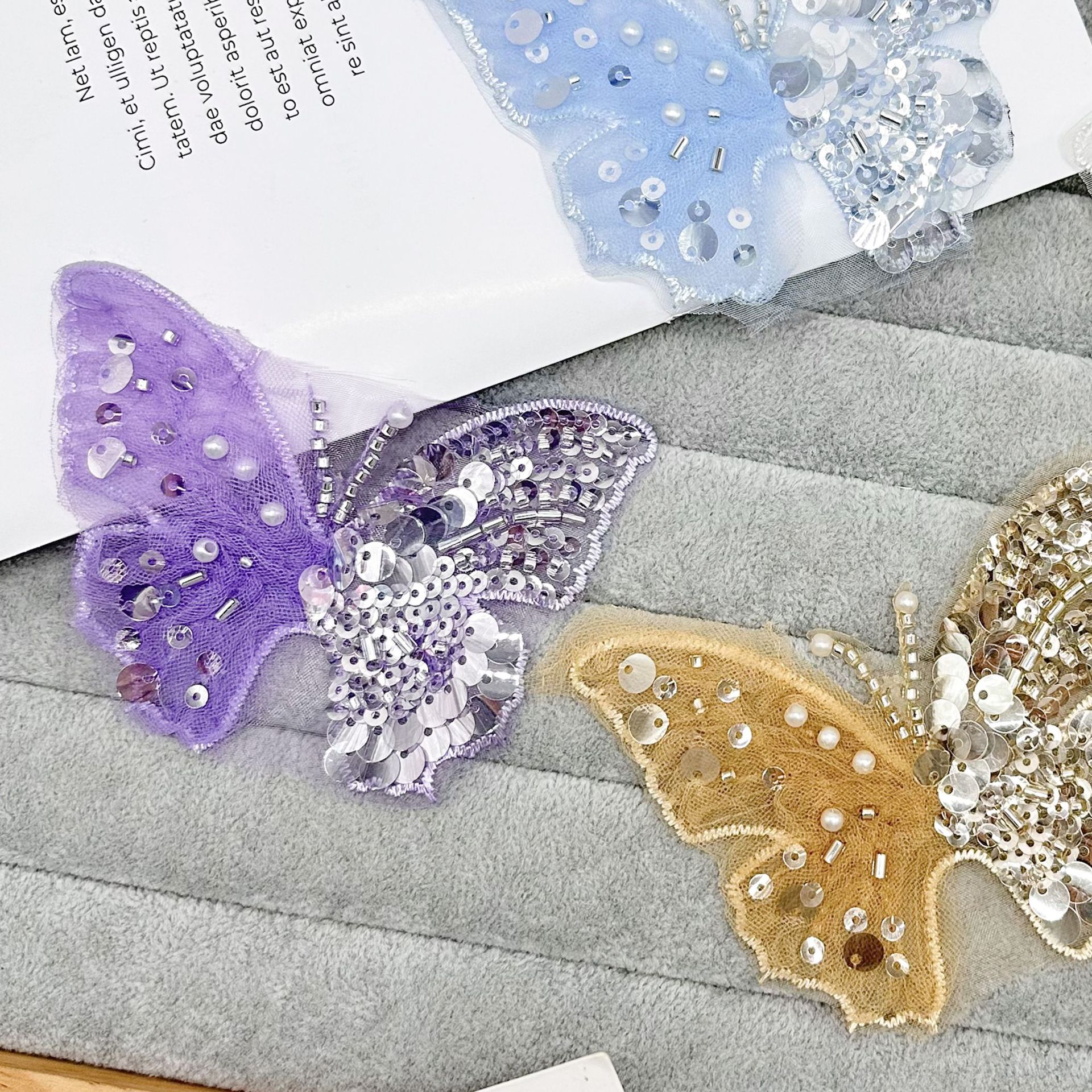Año Nuevo flores para niñas adornamiento de cabello para niños ropa Han Tang con flores de tela pegada ropa tocado zapatos sombreros materiales decorativos image 3