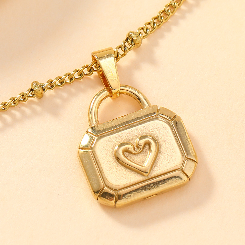 Colgante único Acero inoxidable Joyería de fundición Calavera Cruz Amor Flor Pulsera Collar Diy Accesorios Colgante