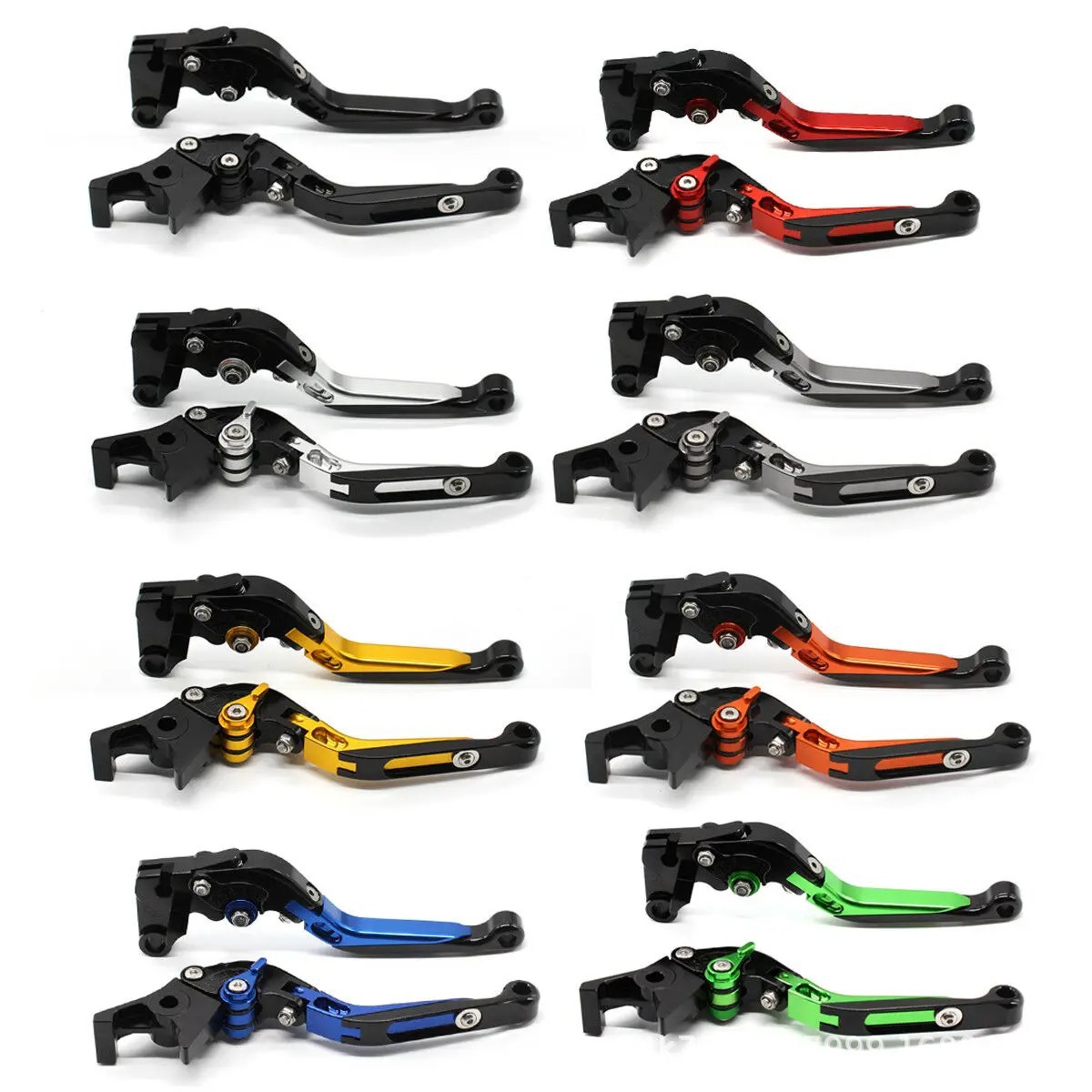 For Zx-6 Zzr600 Zx9R Motorcycle Cnc Telescopic Folding Brake Clutch Handle Lever Horn