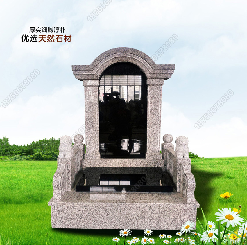 芝麻白墓碑款式 传统墓碑加工 福建墓碑厂家定制